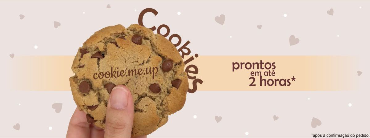 Cookie recheado da Cookie Me Up — cookies prontos em até 2 horas