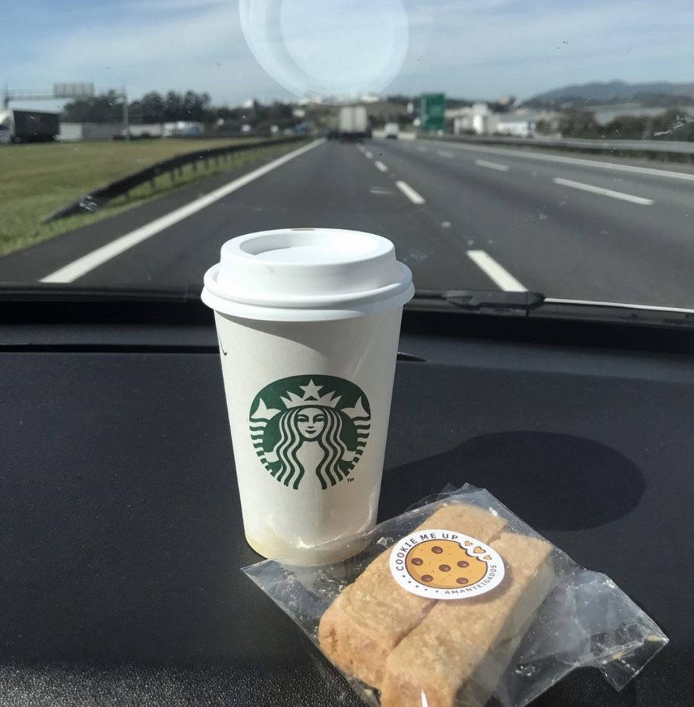 Cookie Me Up embalado, para levar junto com o café